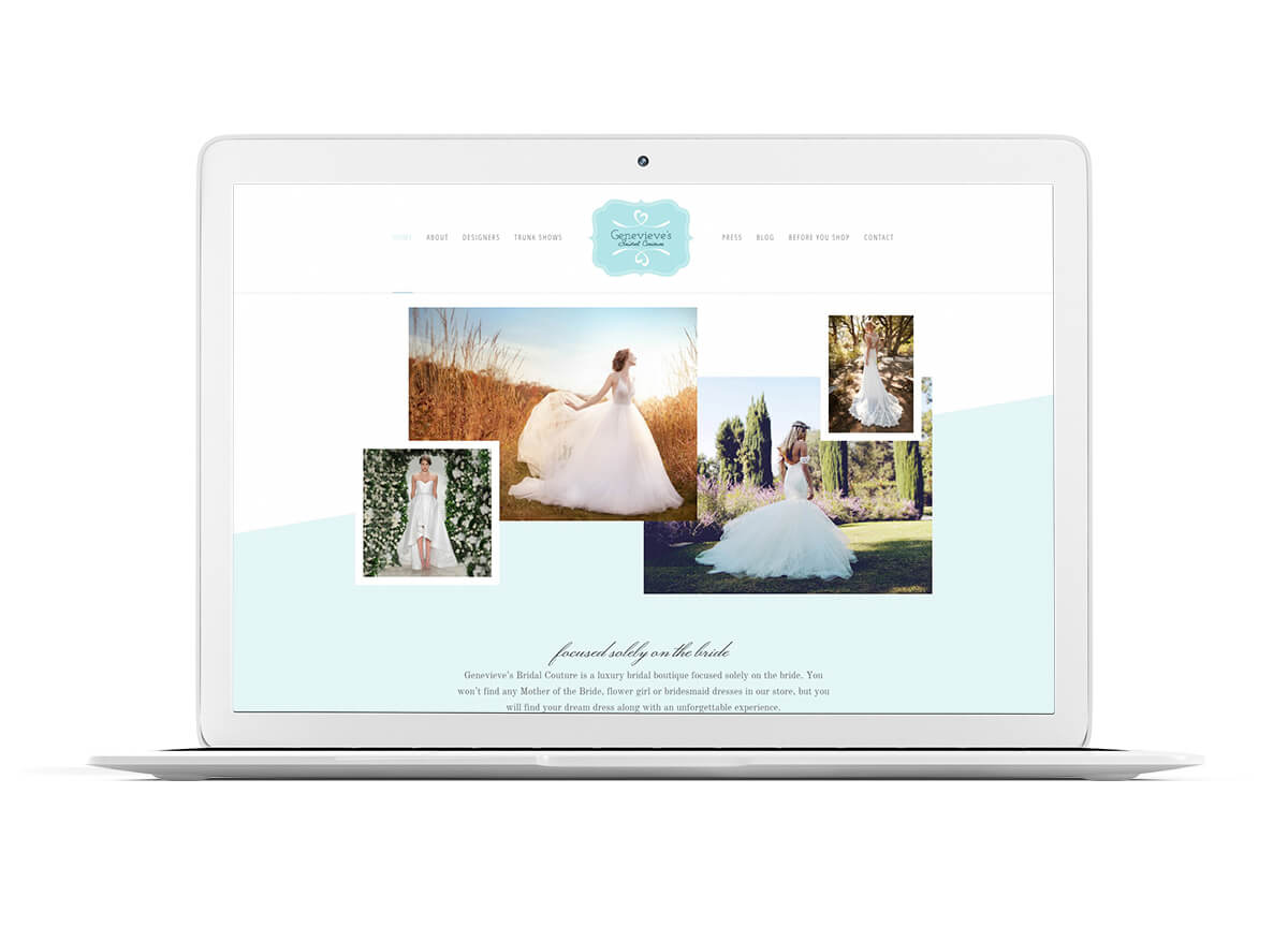 Genevieves Bridal Couture Website