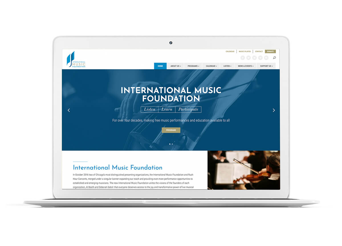 International Music Foundation New Website