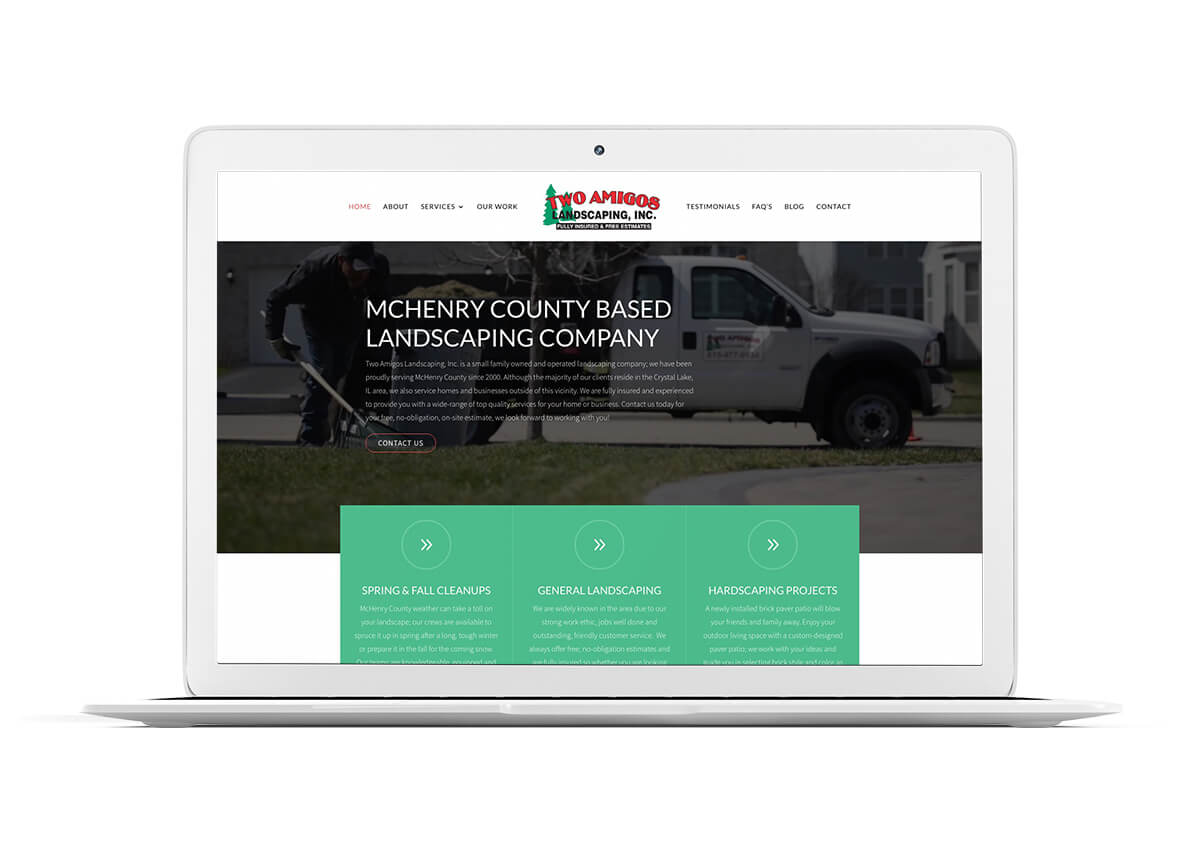 Two Amigos Landscaping New Website