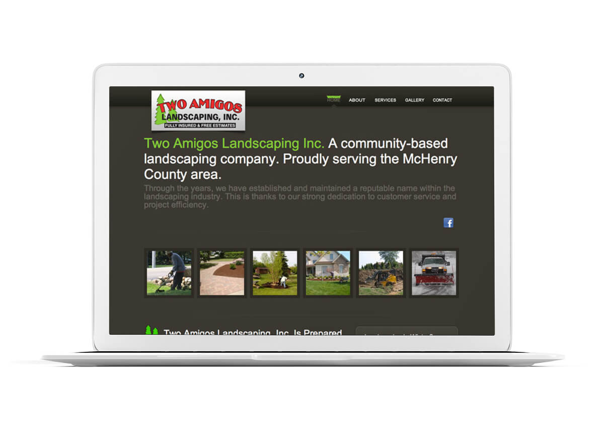 Two Amigos Landscaping Old Website